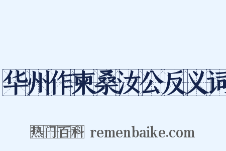 华州作柬桑汝公反义词是什么意思的图片